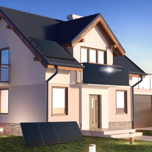 Balkonkraftwerk Solarpanele - Bifacial 598 Watt -