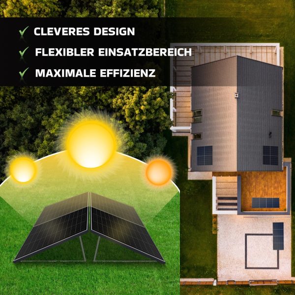 Balkonkraftwerk Solarpanele - Bifacial 598 Watt -