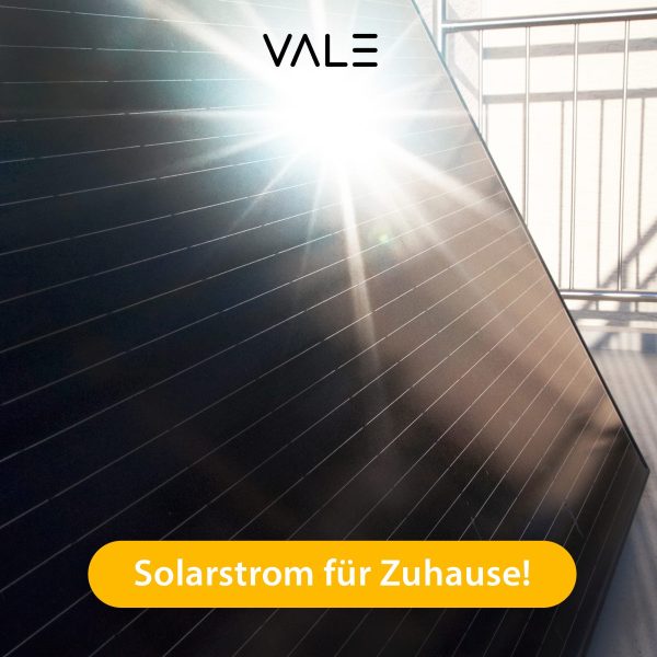 Balkonkraftwerk leistungsstarkes Solaranlage Set mit 2 Modulen Bifazial Full-Black
