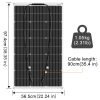 Dokio Solarpanel 100W 200W 400W Flexibel Kit fur Wohnmobil Batterie Haus Boot
