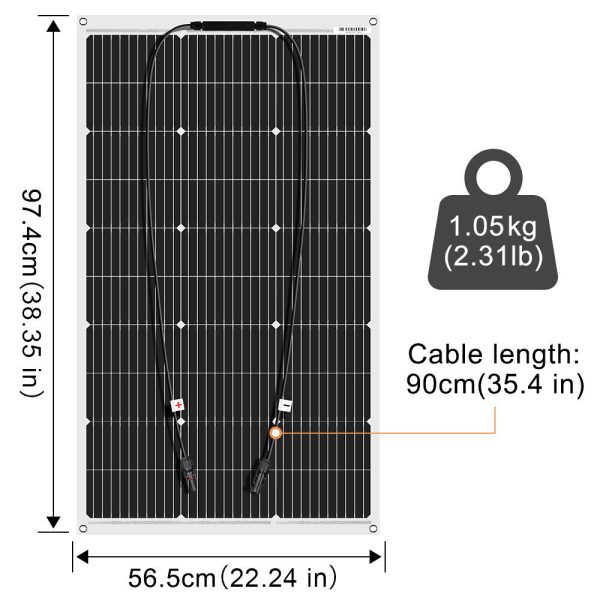 Dokio Solarpanel 100W 200W 400W Flexibel Kit fur Wohnmobil Batterie Haus Boot
