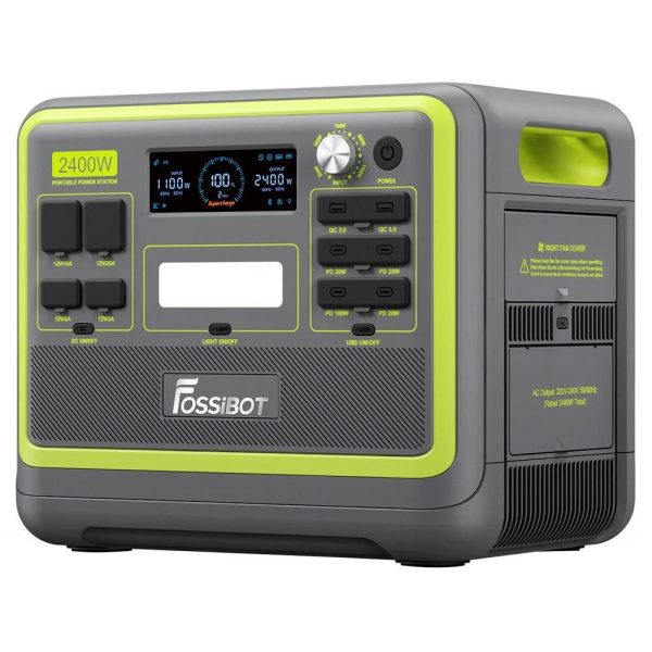 Stromerzeuger F2400 2400 W Leistung, 2048 Wh LiFePO4-Akku, Tragbares Kraftwerk