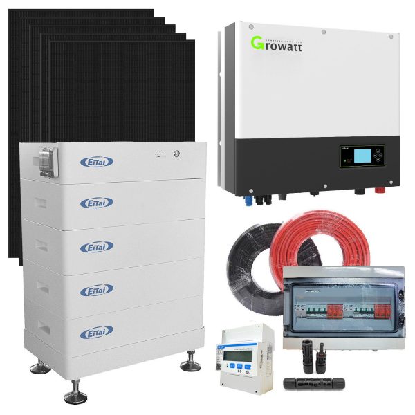 Solaranlage 10 KWp PV-Anlage, 24x 420W Solarpanel, 1x 10KW Growatt Inverter