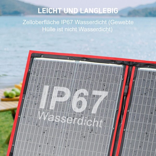 Dokio Solarpanel 300w Faltbar Tragbar 12V Solar für Camping Wohnmobil Kraftwerk