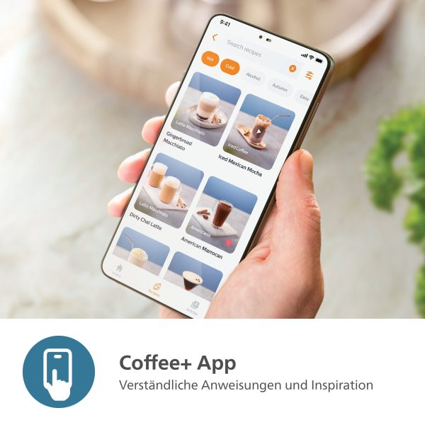Kaffeevollautomat EP3347/90 3300 Series, 6 Getränke (heiß oder eisgekühlt)