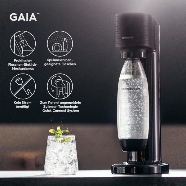 Wassersprudler Gaia Umsteiger ohne CO2 Zylinder
