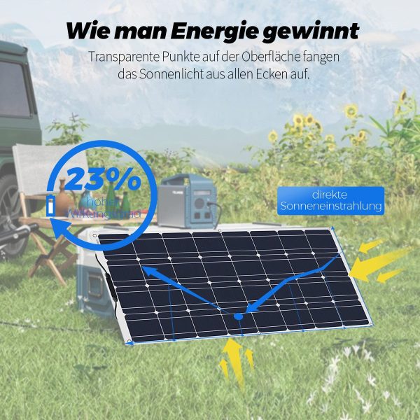 Balkonkraftwerk 200W Solarpanel für Wohnmobile, Camping, Balkonkraftwerk