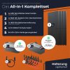 Balkonkraftwerk mit Speicher All in One 2000 Wp / 800 Watt 3,2 kWh Anker Solix 2 Pro