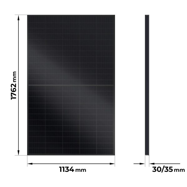 Balkonkraftwerk Solarpanele - Bifacial 598 Watt -