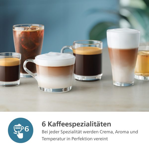 Kaffeevollautomat EP3347/90 3300 Series, 6 Getränke (heiß oder eisgekühlt)