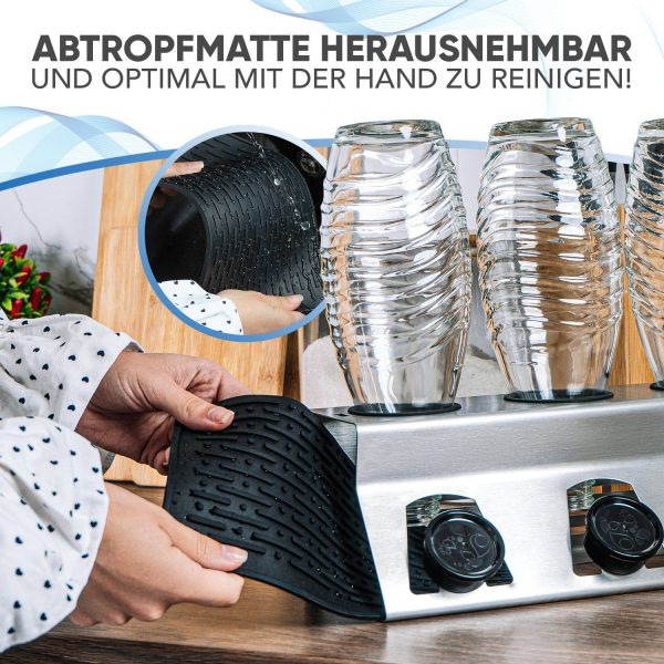 Flaschenhalter für SodaStream aus Edelstahl mit Kantenschutz