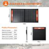 100W Faltbares Solarpanel Solarladegerät Solarmodul Solarladegerät