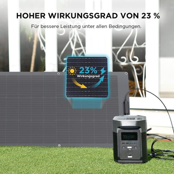 Ecoflow 100W Solar Panel Flexibles Monokristallines Solarpanel IP68 Solar Panel