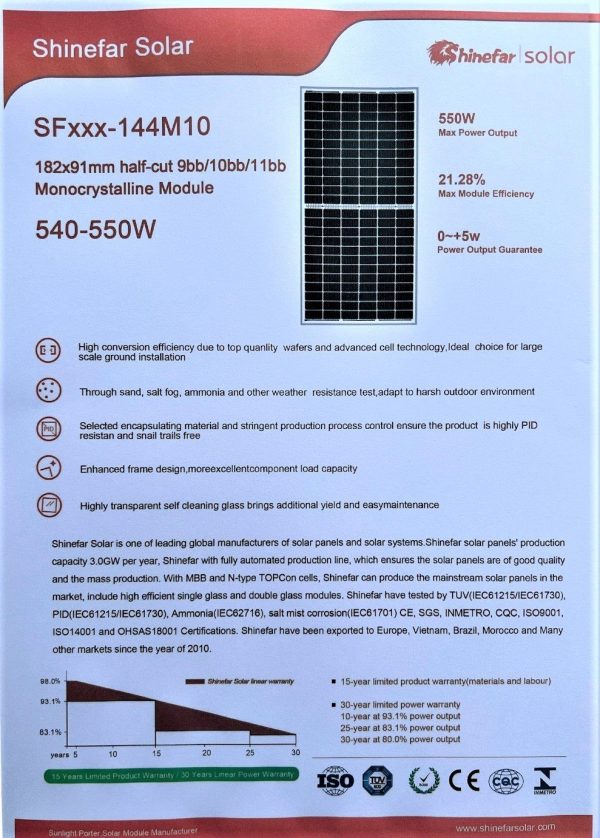 Solaranlage Modul Solarmodul Solarpanel Panel Solar Modul 550