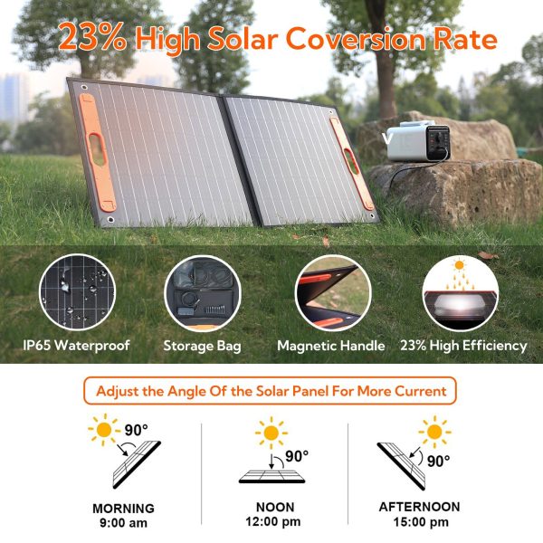 100W Faltbares Solarpanel Solarladegerät Solarmodul Solarladegerät